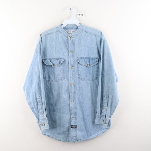 Dezert 1990s green rayon-nylon double pocket shirt - M L